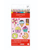 Caran d'Ache Kawaii Swisscolor Coloured Pencils Pack of 12 - Candy World