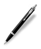 Parker IM Ballpoint Pen - Matte Black with Chrome Trim