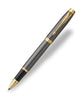 Parker IM Rollerball Pen - Grey with Gold Trim