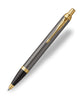 Parker IM Ballpoint Pen - Grey with Gold Trim