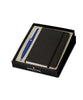 Sheaffer VFM Ballpoint Pen & Notebook Set - Neon Blue with Chrome Trims