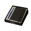 Sheaffer VFM Ballpoint Pen & Notebook Set - Neon Blue with Chrome Trims
