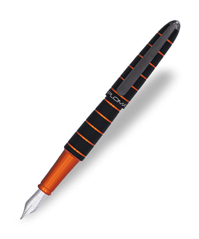 Diplomat Elox Ring Fountain Pen - Black & Orange