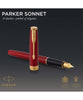 Parker Sonnet Fountain Pen - Red GT