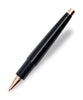 Pineider Tempi Moderni Rollerball Pen - Black and Rose Gold