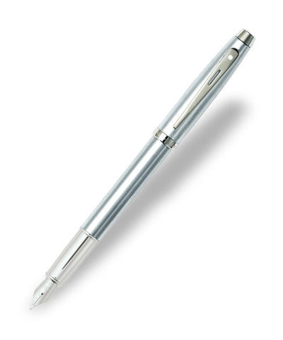 Sheaffer 100 Fountain Pen - Brushed Chrome