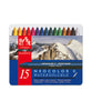 Caran d'Ache Neocolor II Water-Soluble Wax Pastels - Set of 15