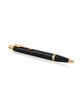 Parker IM Ballpoint Pen - Black with Gold Trim