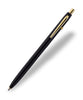 Fisher Shuttle Space Pen - Matte Black with Gold Accents