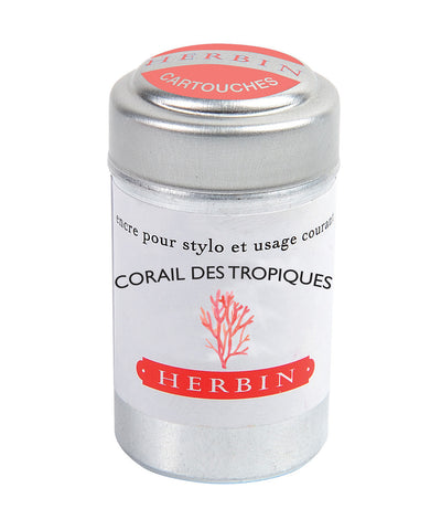J Herbin Ink Cartridges - Corail des Tropiques (Tropical Coral)