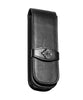 Diplomat Leather Pen Case for 2 Pens - Black