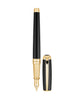 S.T. Dupont Line D Fountain Pen (Large) - Black Lacquer & Gold