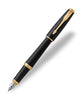 Parker Urban Fountain Pen - Muted Black with Gold Trim