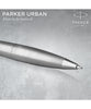 Parker Urban Twist Ballpoint Pen - Metro Metallic