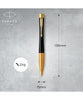 Parker Urban Twist Ballpoint Pen - Muted Black with Gold Trim