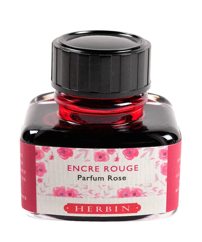 J Herbin Scented Ink (30ml) - Red (Rose scented)