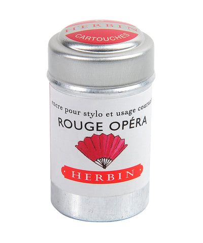 J Herbin Ink Cartridges - Rouge Opéra (Red Opera)