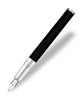 S.T. Dupont D-Initial Fountain Pen - Black & Chrome