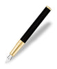 S.T. Dupont D-Initial Fountain Pen - Black & Gold