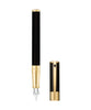 S.T. Dupont D-Initial Fountain Pen - Black & Gold