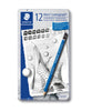 Staedtler Mars Lumograph Pencil - Assorted Tin of 12