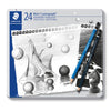 Staedtler Mars Lumograph Pencil - Assorted Tin of 24