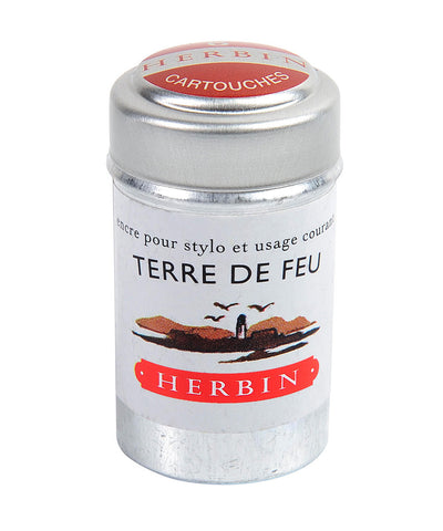 J Herbin Ink Cartridges - Terre de Feu (Land of Fire)