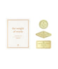 Ystudio Classic Set of Bookmarks - Brass