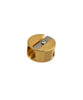 M+R Brass Round Pencil Sharpener - Twin Hole