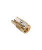 M+R Brass Pollux Pencil Sharpener - Single Hole