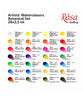 Rosa Gallery Watercolour Paints - Botanical Set of 28