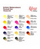 Rosa Gallery Watercolour Paints - Portrait Set of 14