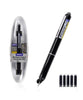 WRITECH Retractable Fountain Pen Black (Blue Ink)