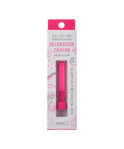 Midori Decoration Crayon - Neon Pink