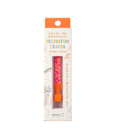 Midori Decoration Crayon - Pink x Orange