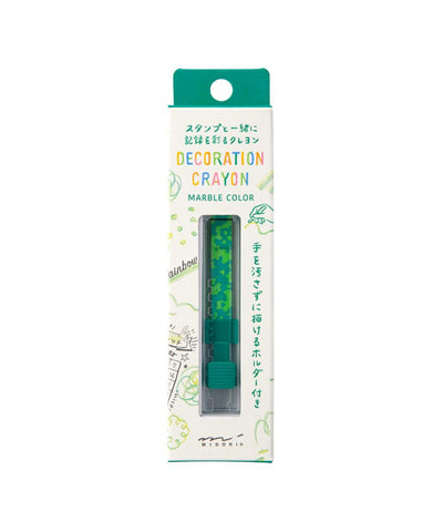 Midori Decoration Crayon - Yellow Green x Green