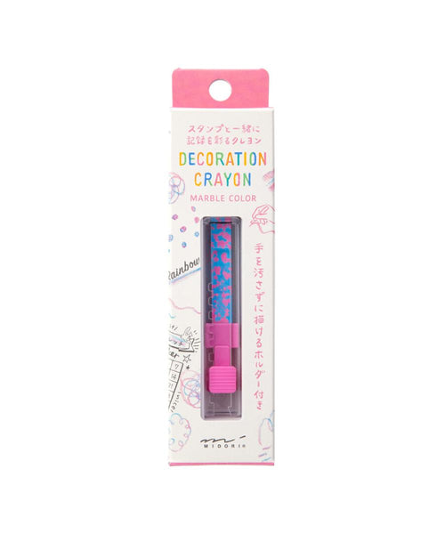 Midori Decoration Crayon - Pink x Light Blue
