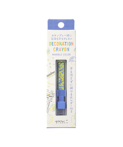 Midori Decoration Crayon - Yellow Green x Purple