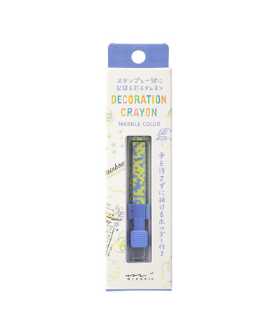Midori Decoration Crayon - Yellow Green x Purple