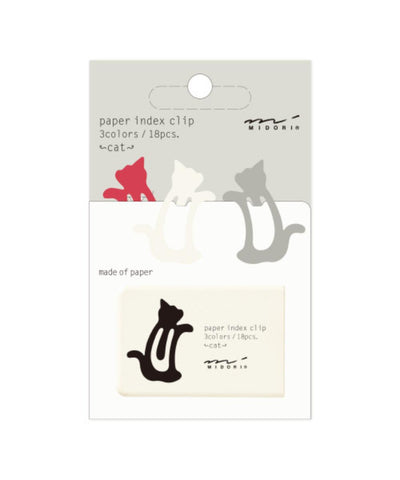 Midori Index Clips - Cat
