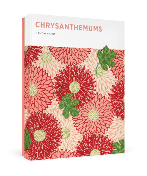 Pomegranate Boxed Christmas Cards - Chrysanthemums