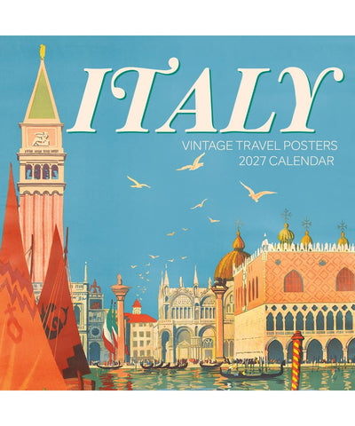 Italy: Vintage Travel Posters 2027 Pomegranate Wall Calendar