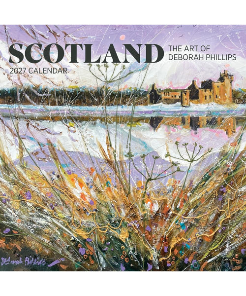 Scotland: The Art of Deborah Phillips 2027 Pomegranate Wall Calendar
