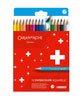 Caran D'Ache Swisscolor Coloured Pencils - Water Soluble Set of 18