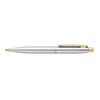 Sheaffer VFM Ballpoint Pen & Notebook Set - Chrome with Gold Plated Trims