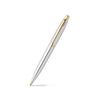 Sheaffer VFM Ballpoint Pen & Notebook Set - Chrome with Gold Plated Trims
