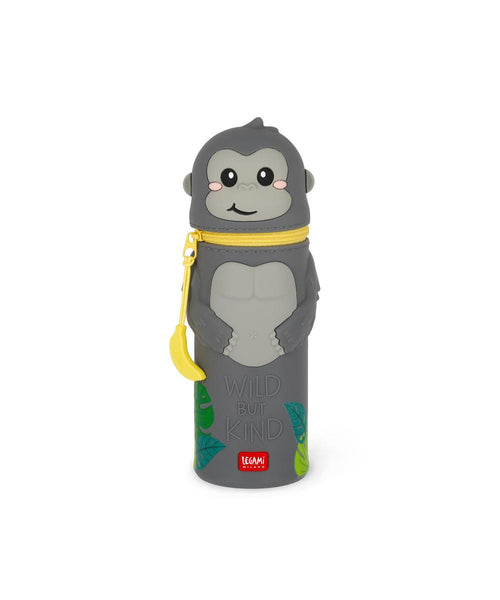 Legami Kawaii 2-in-1 Pencil Case - Gorilla