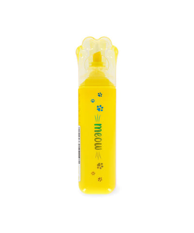Legami Meow Highlighter Kitty Paw - Yellow