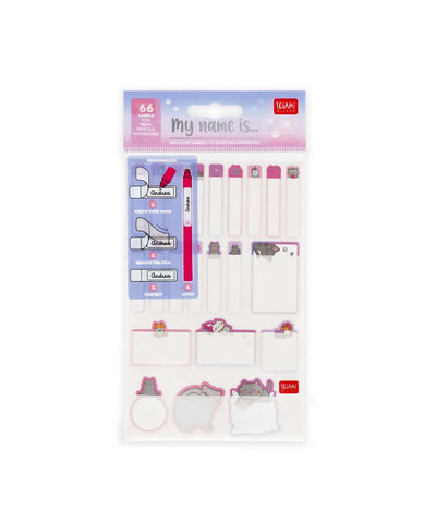 Legami My Name Is...Set of 66 Adhesive Labels - Kitty