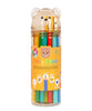 Legami Teddy Friends Set of 24 Colouring Pencils with Sharpener